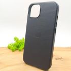 Шкіряний Чохол MagSafe Leather Case for Apple iPhone 13 Midnight(зас.тов.)