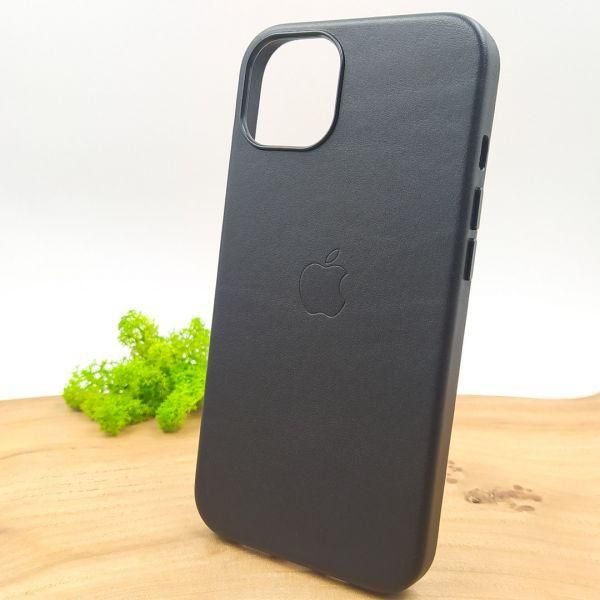 Шкіряний Чохол MagSafe Leather Case for Apple iPhone 13 Midnight(зас.тов.)