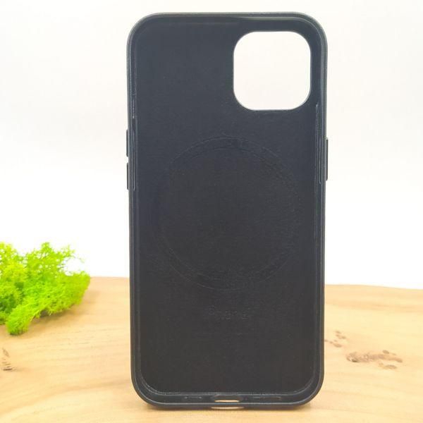 Шкіряний Чохол MagSafe Leather Case for Apple iPhone 13 Midnight(зас.тов.)