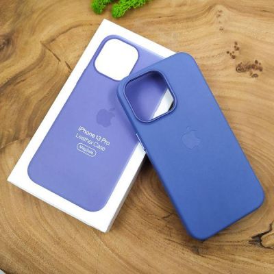 Шкіряний Чохол MagSafe Leather Case for Apple iPhone 13 Pro Wisteria(зас.тов.)