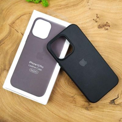 Шкіряний Чохол MagSafe Leather Case for Apple iPhone 13 Pro Midnight(зас.тов.)