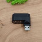 USB хаб  3USB 2.0 Borofone DH3 Black