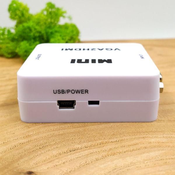 Відеоконвертер перехідник з VGA на HDMI +аудіо