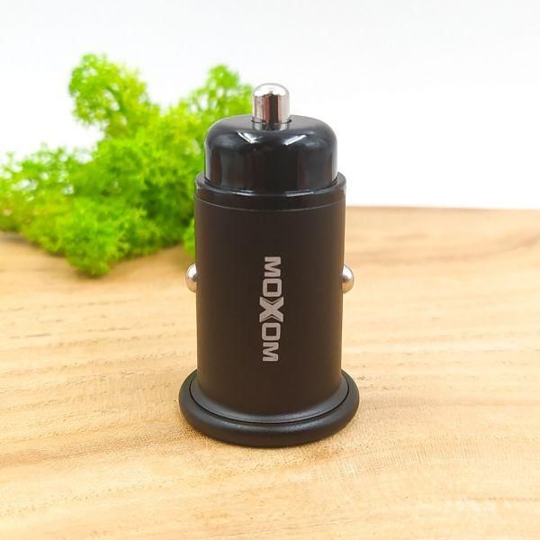 Металевий автомобільний зарядний пристрій Type-C+USB (PD/QC3.0) Moxom MX-VC11