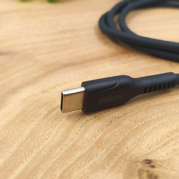 Силіконовий USB-кабель Type-C Inkax CK-99 Black(зас.тов.)
