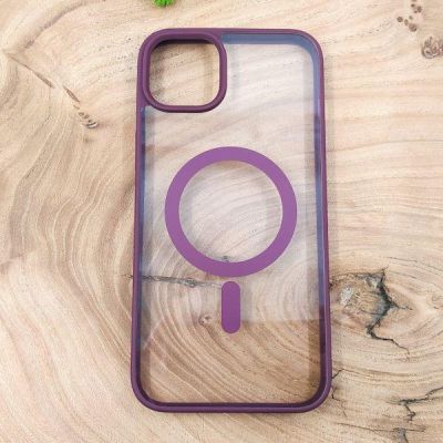 Чохол HOCO Smoke case with MagSafe для iPhone 14 Plus Marsala(зас.тов.)