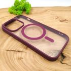 Чохол HOCO Smoke case with MagSafe для iPhone 14 Pro Marsala(зас.тов.)