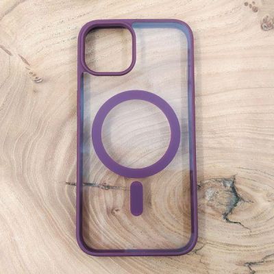 Чохол HOCO Smoke case with MagSafe для iPhone 14 Marsala(зас.тов.)