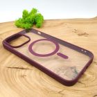 Чохол HOCO Smoke case with MagSafe для iPhone 14 Pro Max Marsala