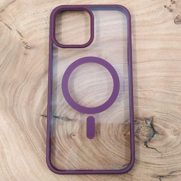 Чохол HOCO Smoke case with MagSafe для iPhone 13 Pro Marsala(зас.тов.)