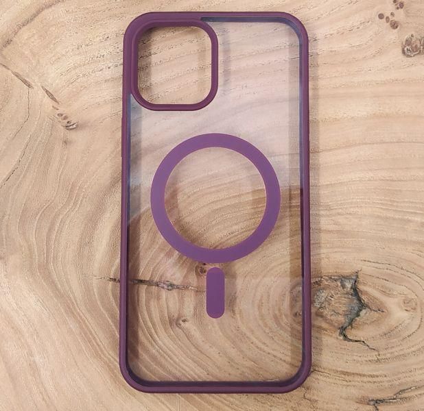 Чохол HOCO Smoke case with MagSafe для iPhone 12 Pro Max Marsala(зас.тов.)