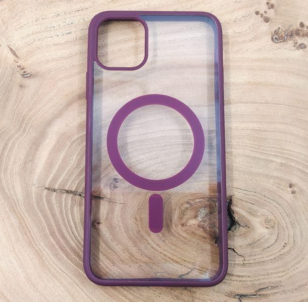 Чохол HOCO Smoke case with MagSafe для iPhone 11 Pro Max Marsala(зас.тов.)