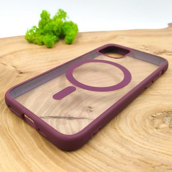 Чохол HOCO Smoke case with MagSafe для iPhone 11 Pro Marsala(зас.тов.)
