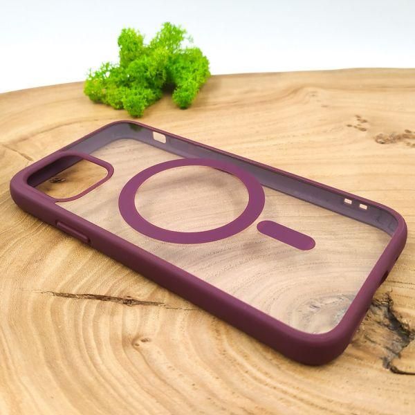 Чохол HOCO Smoke case with MagSafe для iPhone 11 Pro Marsala(зас.тов.)