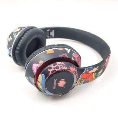 Бездротові накладні Bluetooth навушники Deepbass R9 COLORFUL з RGB підсвічуванням
