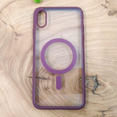 Чохол HOCO Smoke case with MagSafe для iPhone XS Max Marsala(зас.тов.)