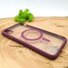Чохол HOCO Smoke case with MagSafe для iPhone XS Max Marsala(зас.тов.)