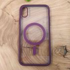 Чохол HOCO Smoke case with MagSafe для iPhone XR Marsala(зас.тов.)