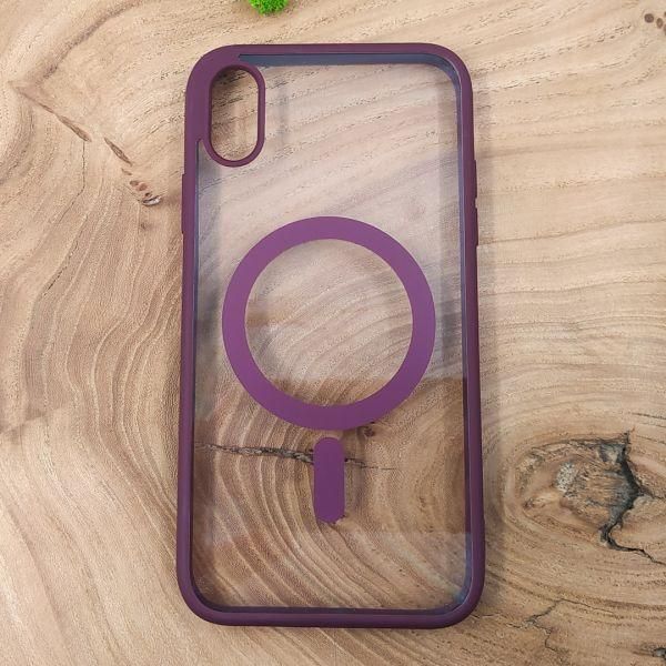 Чохол HOCO Smoke case with MagSafe для iPhone XR Marsala(зас.тов.)