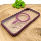 Чохол HOCO Smoke case with MagSafe для iPhone XR Marsala(зас.тов.)