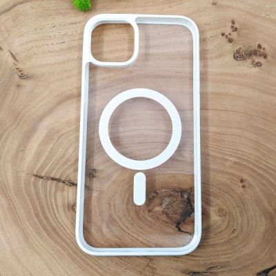 Чохол HOCO Smoke case with MagSafe для iPhone 14 Plus White(зас.тов.)