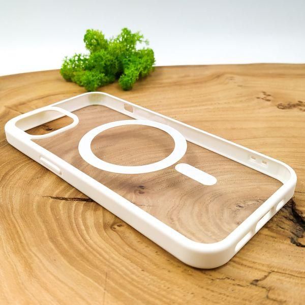 Чохол HOCO Smoke case with MagSafe для iPhone 13 White
