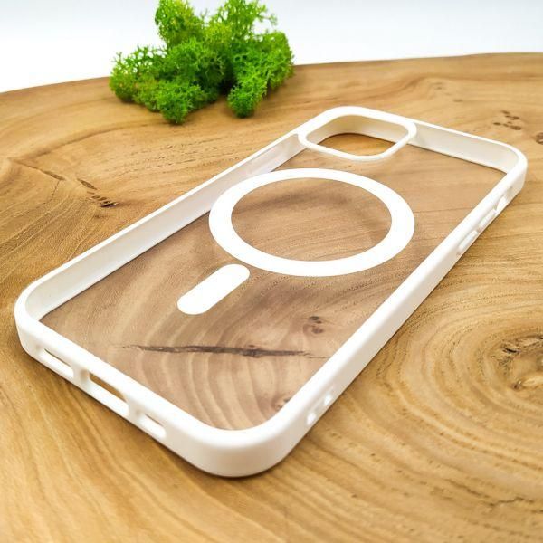 Чохол HOCO Smoke case with MagSafe для iPhone 12/12 Pro White(зас.тов.)