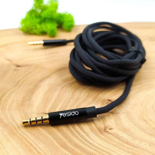 Аудіокабель Yesido YAU16 Aux 3.5 mm 4pin 3m