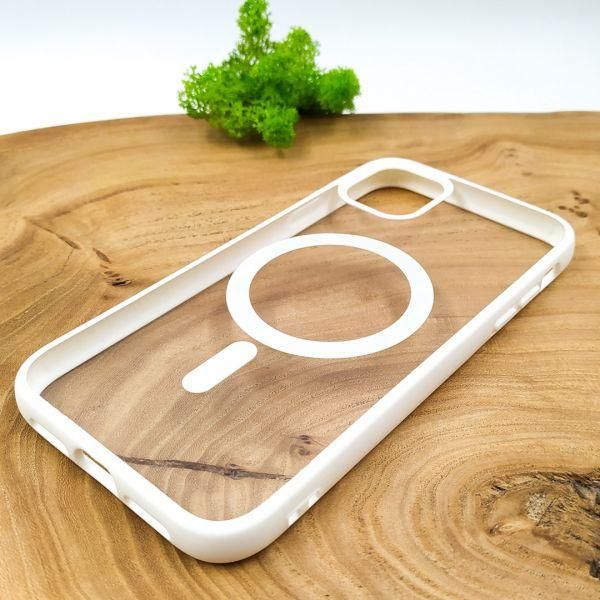 Чохол HOCO Smoke case with MagSafe для iPhone 11 White(зас.тов.)