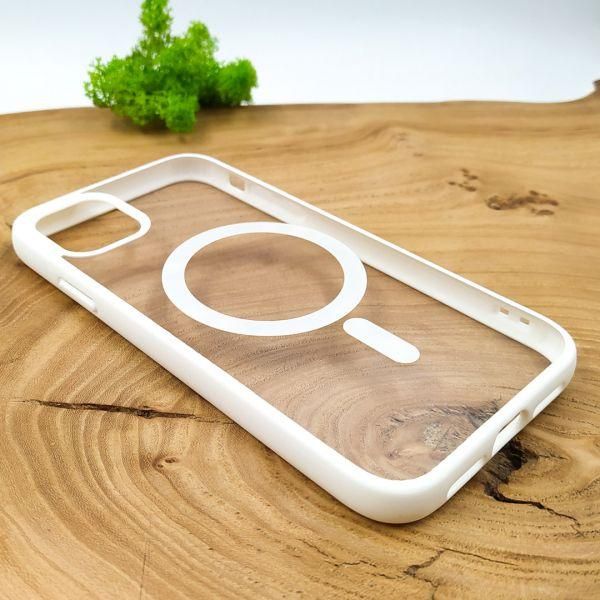 Чохол HOCO Smoke case with MagSafe для iPhone 11 White(зас.тов.)