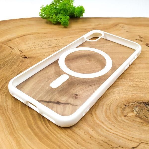 Чохол HOCO Smoke case with MagSafe для iPhone X/Xs White