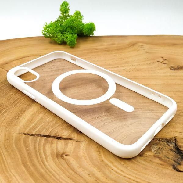 Чохол HOCO Smoke case with MagSafe для iPhone X/Xs White