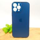 Матовий скляний чохол Glass case для iPhone 13 Pro Max Pacific Blue(зас.тов.)