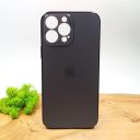 Матовий скляний чохол Glass case для iPhone 13 Pro Max Space Black(зас.тов.)