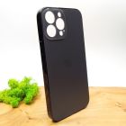 Матовий скляний чохол Glass case для iPhone 13 Pro Max Space Black(зас.тов.)