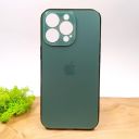 Матовий скляний чохол Glass case для iPhone 13 Pro Midnight Green(зас.тов.)