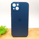 Матовий скляний чохол Glass case для iPhone 13 Pacific Blue(зас.тов.)
