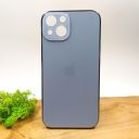 Матовий скляний чохол Glass case для iPhone 13 Sierra Blue(зас.тов.)