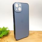 Матовий скляний чохол Glass case для iPhone 13 Sierra Blue(зас.тов.)
