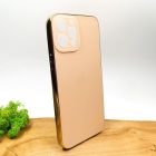 Матовий скляний чохол Glass case для iPhone 12 Pro Max Gold(зас.тов.)