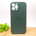 Матовий скляний чохол Glass case для iPhone 12 Pro Max Midnight Green(зас.тов.)