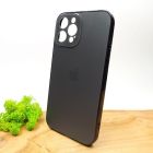 Матовий скляний чохол Glass case для iPhone 12 Pro Max Space Black(зас.тов.)