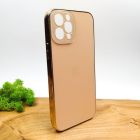 Матовий скляний чохол Glass case для iPhone 12 Pro Gold(зас.тов.)