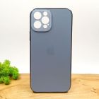 Матовий скляний чохол Glass case для iPhone 12 Pro Sierra Blue(зас.тов.)
