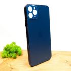 Матовий скляний чохол Glass case для iPhone 11 Pro Max Pacific Blue(зас.тов.)