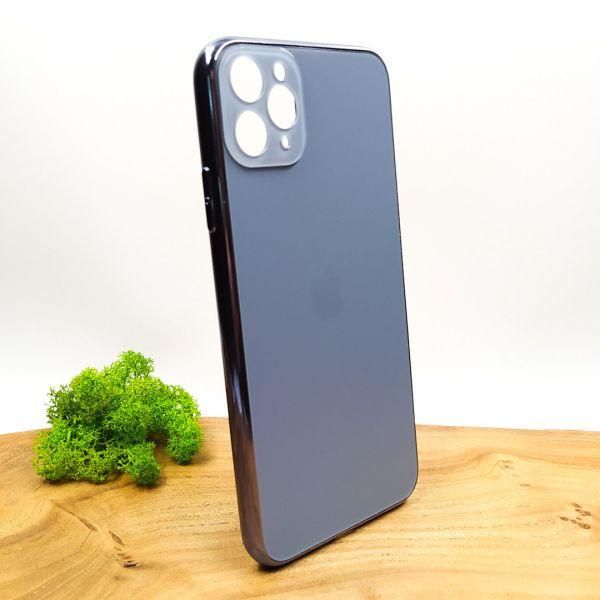 Матовий скляний чохол Glass case для iPhone 11 Pro Max Sierra Blue(зас.тов.)