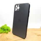 Матовий скляний чохол Glass case для iPhone 11 Pro Max Space Black(зас.тов.)