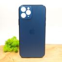 Матовий скляний чохол Glass case для iPhone 11 Pro Pacific Blue