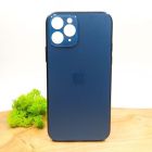 Матовий скляний чохол Glass case для iPhone 11 Pro Pacific Blue