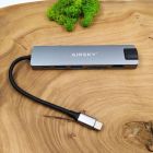Мультифункціональний Type-C-хаб Airsky HC-13LC 7в1 HDMI/SD/MicroSD/USB 3.0/RJ45(зас.тов.)